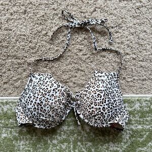 Victorias Secret Leopard Print Bikini Top